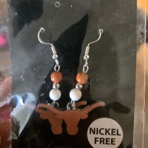 Longhorn Earrings Brand New